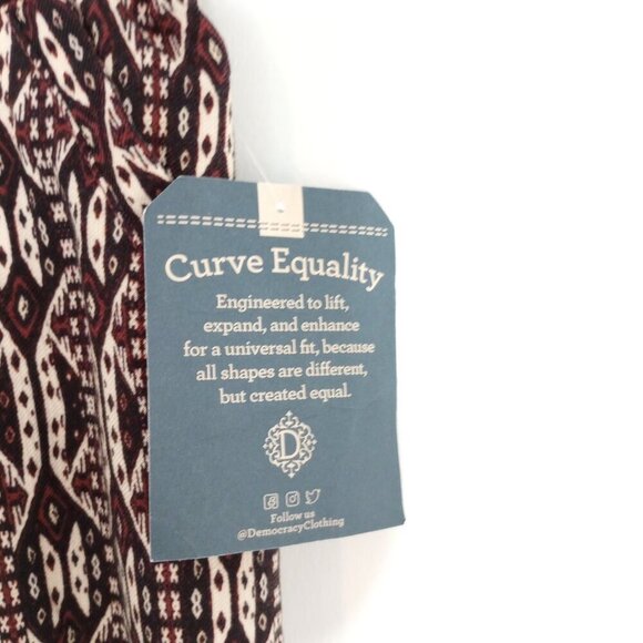 Democracy Skyrise Pull On Printed Fray Hem Cropped Pants - Picture 6 of 12